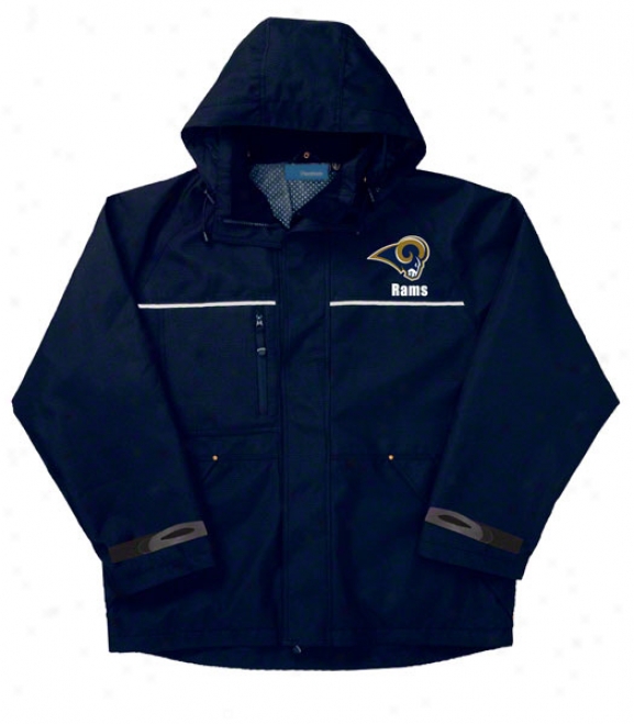 St. Louis Rams Jacket: Navy Reebok Yukon Jacket