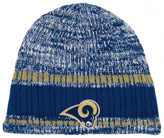 St. Louis Rams Knit Hat: Heathered Uncuffwd Knit Hat