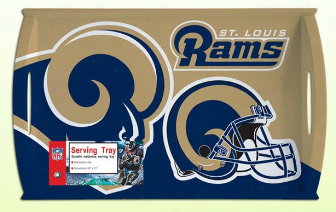 St. Louis Rams Melamine Seribng Tray