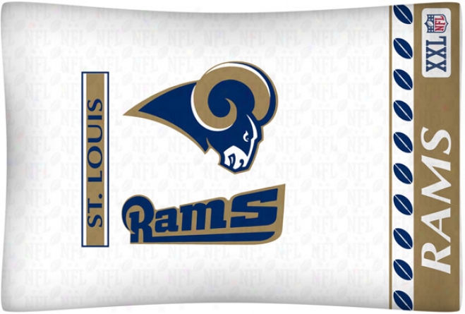 St. Louis Rams Micro Fiber Logo Pillow Case