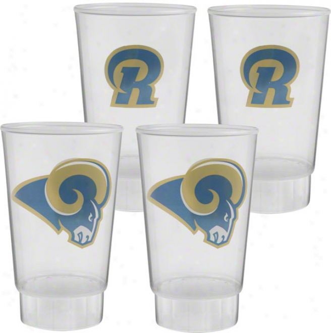 St. Louks Rams Plastic Tumbler 4-pack