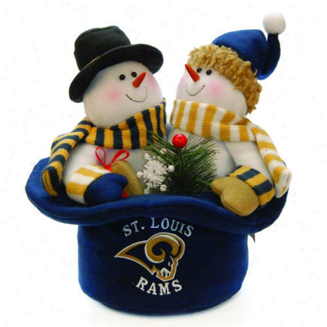 St. Louis Rams Plush Snowman Top Hat