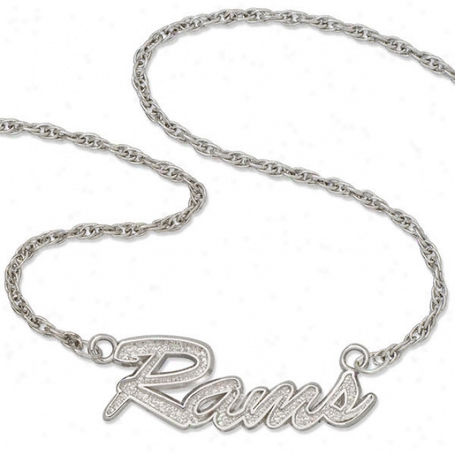 St. Louis Rams Script Necklace