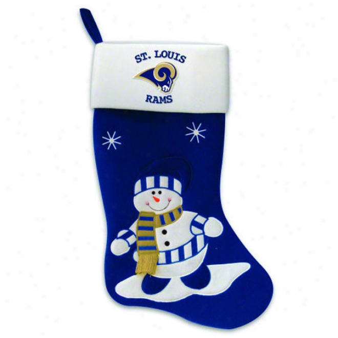 St. Louis Rams Snowman Stocking