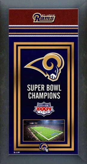 St. Louis Rams Super Bowl Framed Team Championship Series