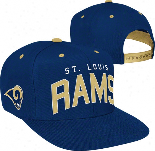 St. Louis Rams Team Arch Snapback Adjustable Hat