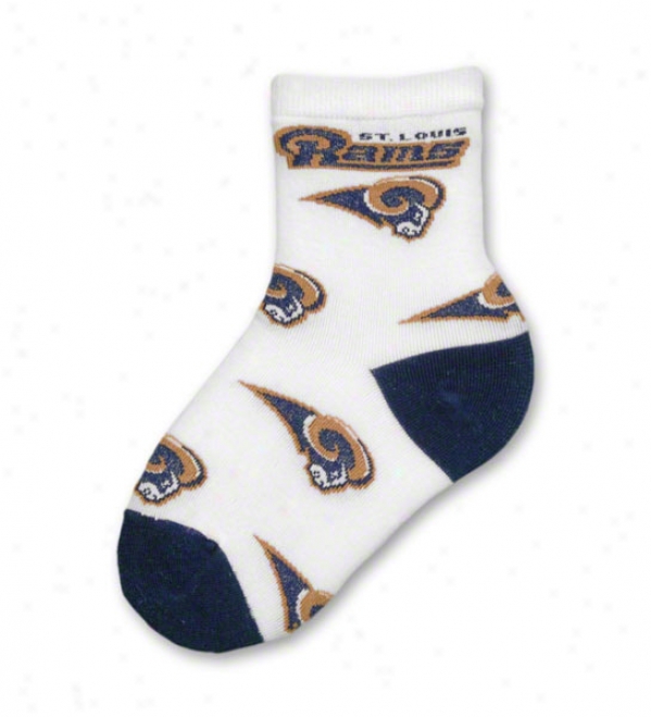 St. Louis Rams Toddler Navy Nfl Socks