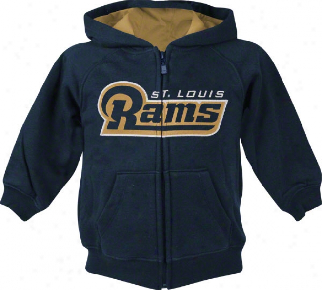 St. Louis Rams Youth Sportsman Full-zip Fleece Cucullate Sweatshirt