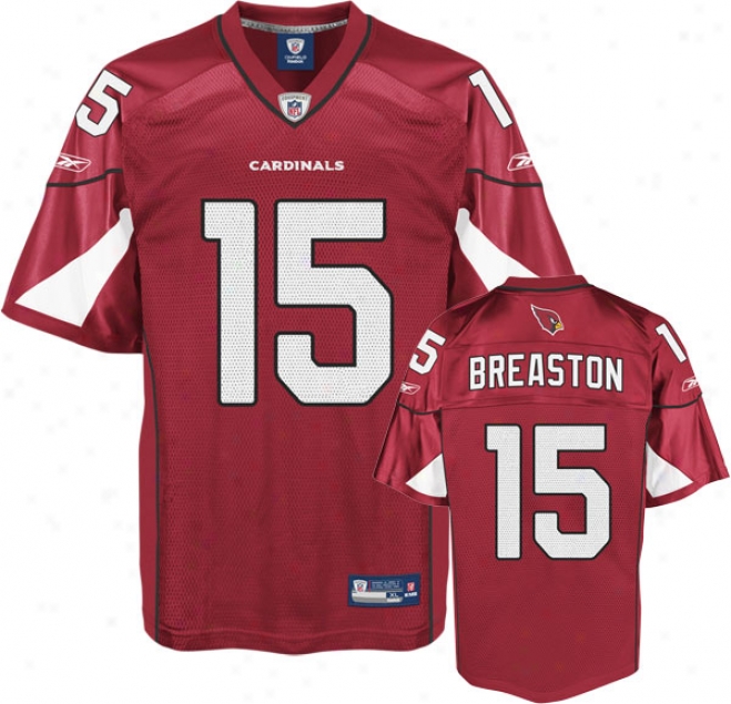 Steve Breaston Jersey: Reebok Red Replica #15 Arizona Cardinals Jersey