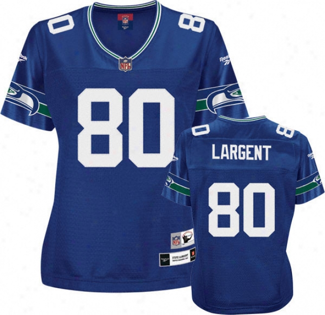 Steve Largent Reebok Premier Throwback Player Seattle Seahawks Women's Jersey