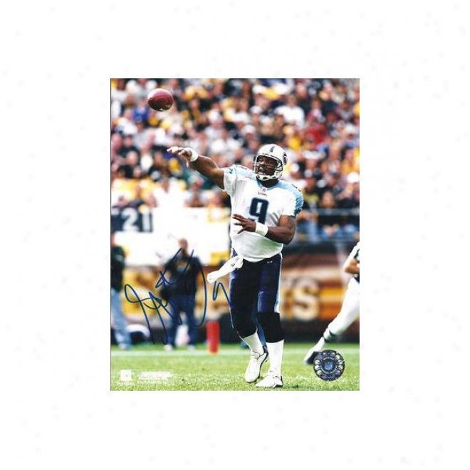 Steve Mcnair Autographed Tennessee Titans 8x10 Phhoto