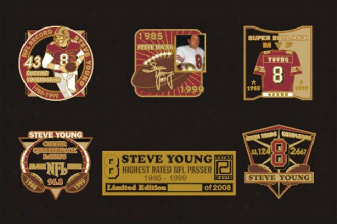 Steve Young 2005 Hall Of Fame 5 Pin Set