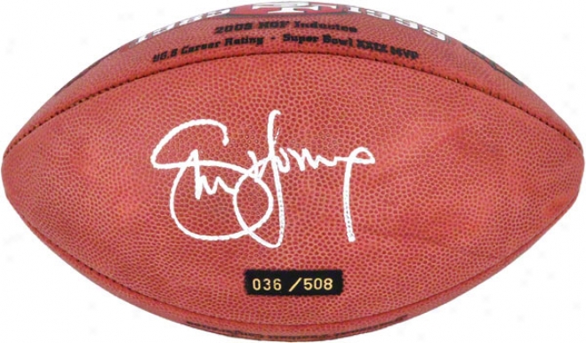 Steve Young Autogra;hed Football  Particulars: Hall Of Reputation Pro Football