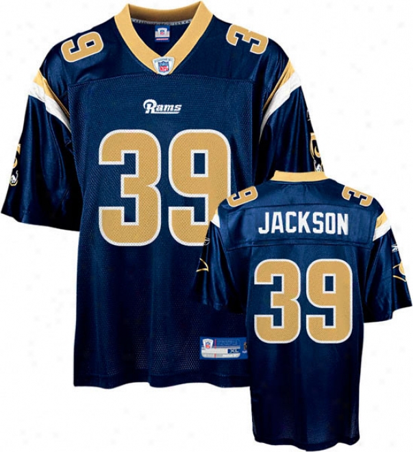 Steven Jackson Juvenility Jersey: Reebok Navy Replica #39 St. Louis Rams Jersey