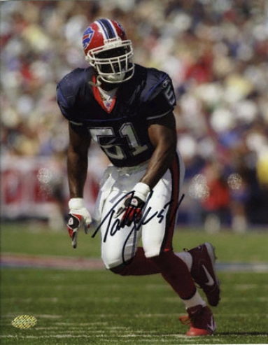 Takeo Spikes Buffalo Bills 8x10 Autographed Photograph