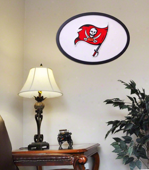 Tampa Bay Buccaneers 31 Inch Logo Wall Art