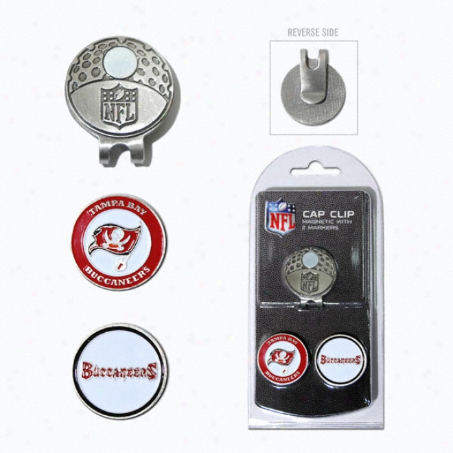 Tampa Bay Buccaneers Ball Marker Cap Clip