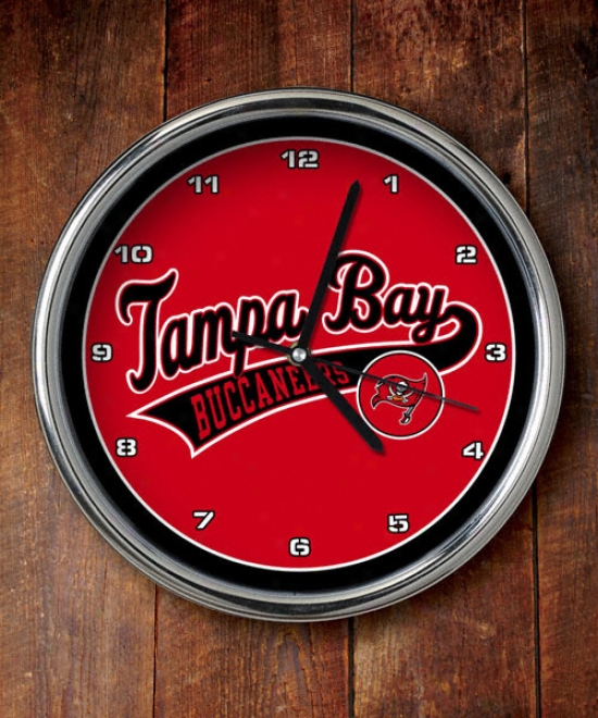 Tampa Bay Buccaneeds Chrome Clock