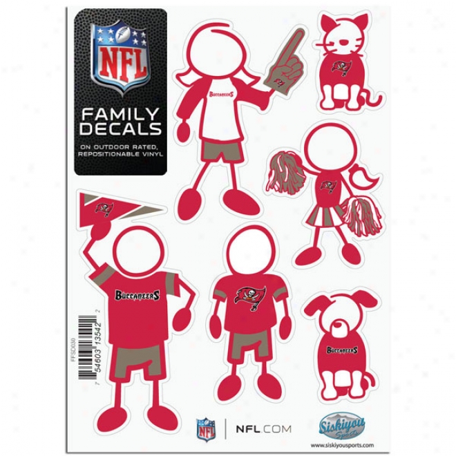 Tampa Bay Bucdaneers Famly Decal Small Package