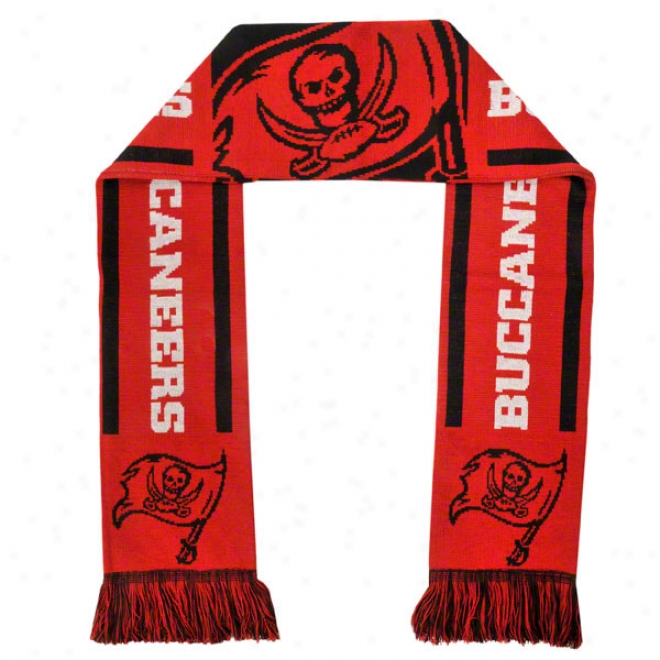 Tampa Bay Buccaneers Holiday Stripe Scarf