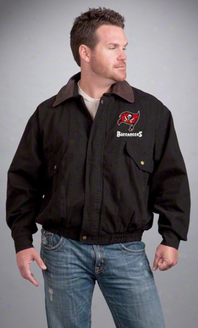 Tampa Bay Buccaneers Jacket: Black Reebok Navigator Jacket