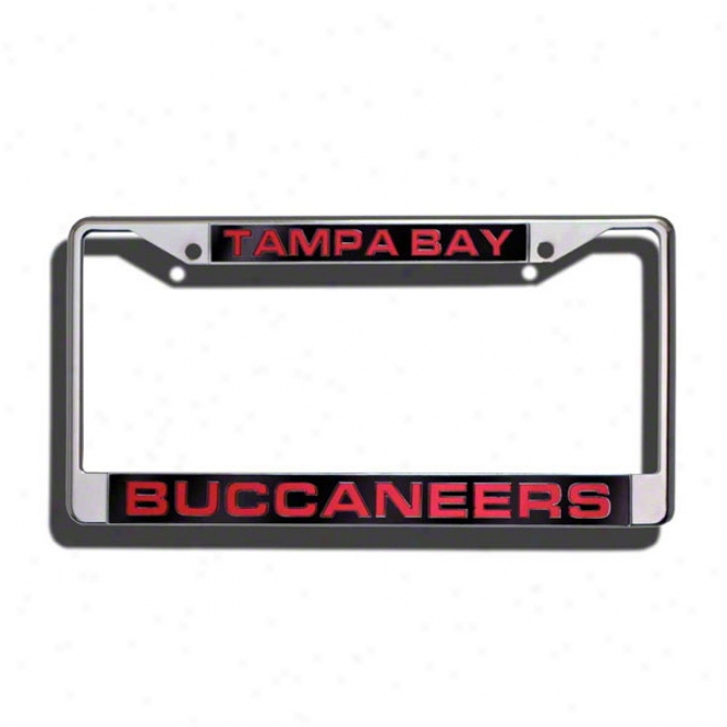 Tampa Bzy Bucaneers Laser Chrome License Plate Frame