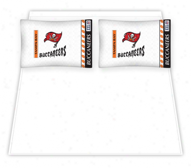 Tampa Bay Buccaneers Micro Fiber Queen Sheet Set