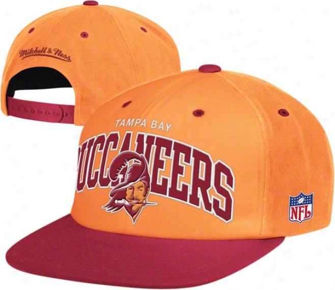 Tampa Bay Buccaneers Mitchell & Ness Throwback Arch W/logo Snapback Cardinal's office