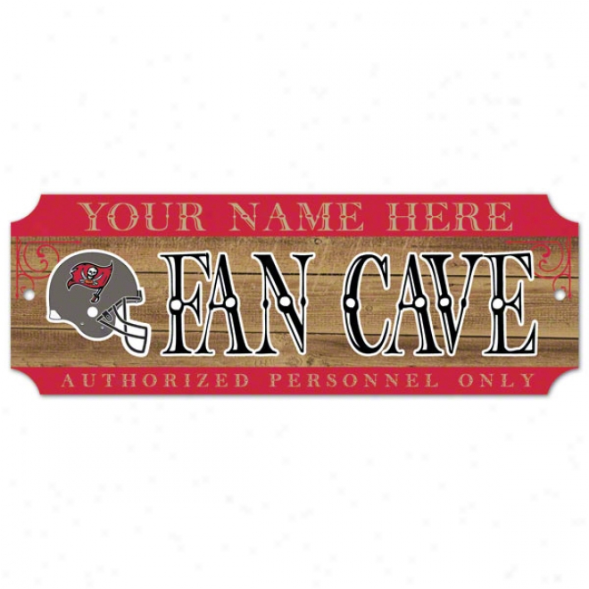 Tampa Bay Buccaneers Personalized 6x17 Wood Signs