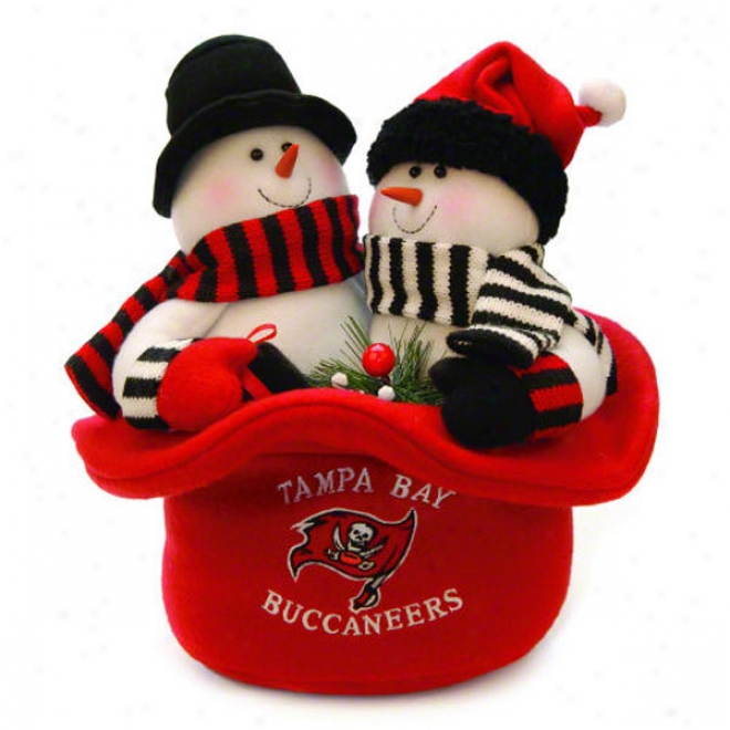 Tampa Bay Buccaneers Plush Snowman Top Hat