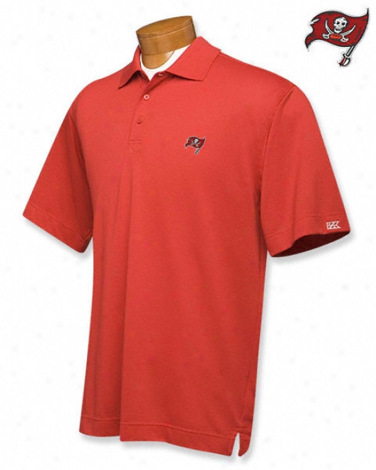 Tampa Bay Buccaneers Red Drytec Championship Polo