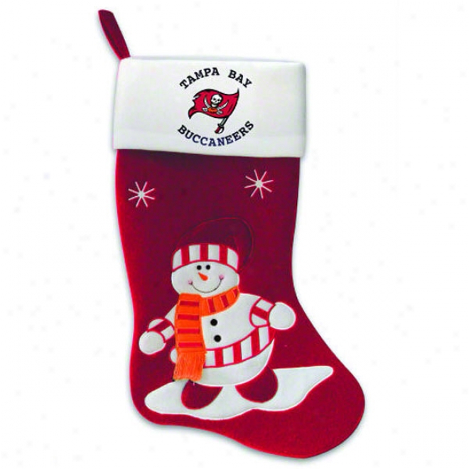 Tampa Bay Buccaneers Snowman Stocking