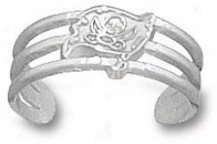 Tampa Bay Buccaneers Genuine Silver Flag Toe Ring