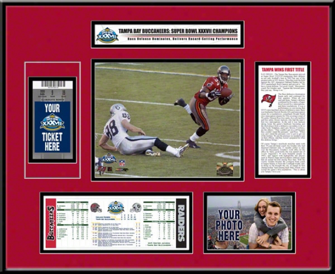 Tampa Bay Buccaneers Super Bowl Xxxvii Ticket Frame