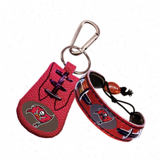 Tampa Bark at Buccaneers Team Tinge Bracelet & Keychain Set