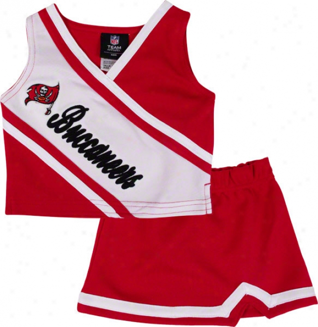 Tampa Bay Buccaneers Todler 2-piece Cheerleader Set