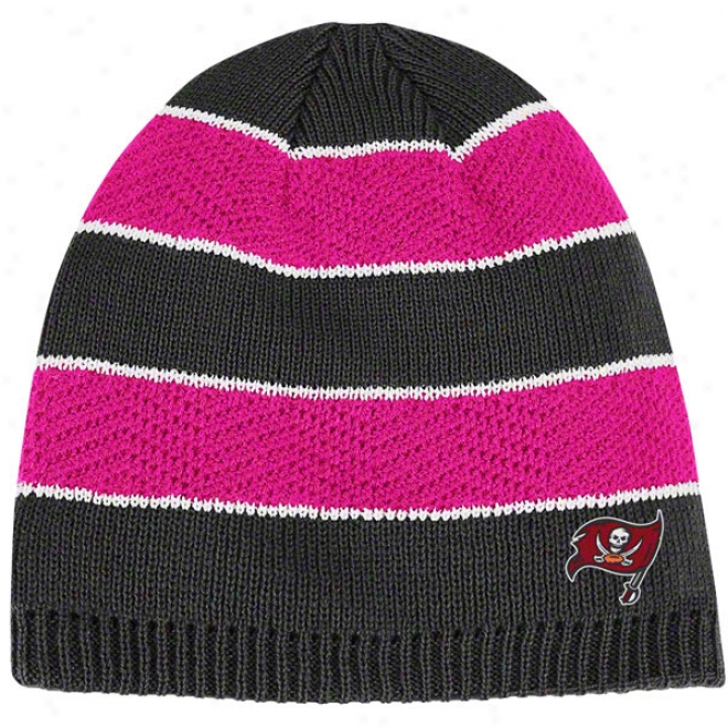 Tampa Bay Buccaneers Womsn's Breast Cabcer Awareness Uncuffed Knit Hat