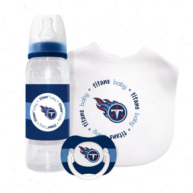 Tennessee Titans Baby Gift Set: Kickoff Collection 3-piece Baby Feeding Set