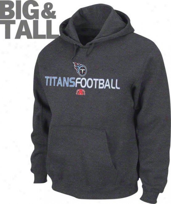 Tennessee Titans Big & Tall Charcoal Primitive & Goal Iv Hooded Sweatshirt