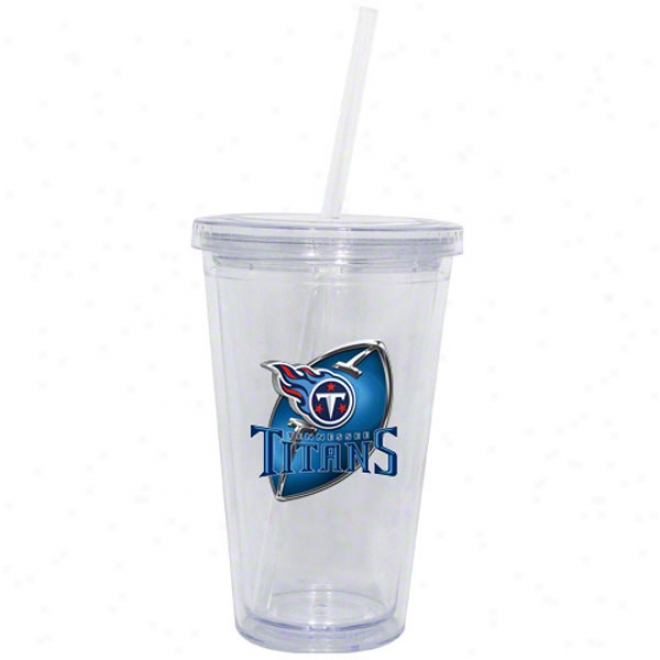 Tennessee Titans Double Wall Tumbler With Straw