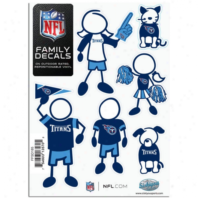 Tennessee Titans Family Decal Feeble Package