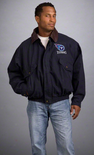 Tennessee Titans Jacket: Navy Reebok Navigator Jacket