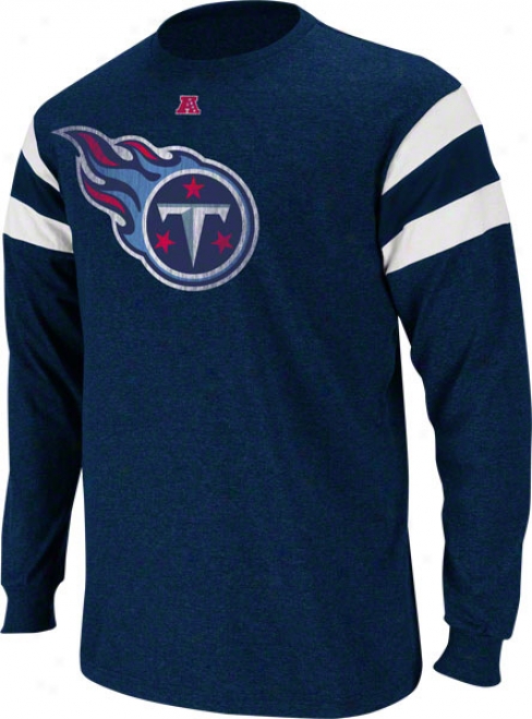 Tennessee Titans Navy End Of Line Iii Loong Sleeve Jersey Shirt