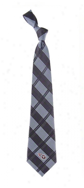 Tennessee Titans Poly Plaid Tie