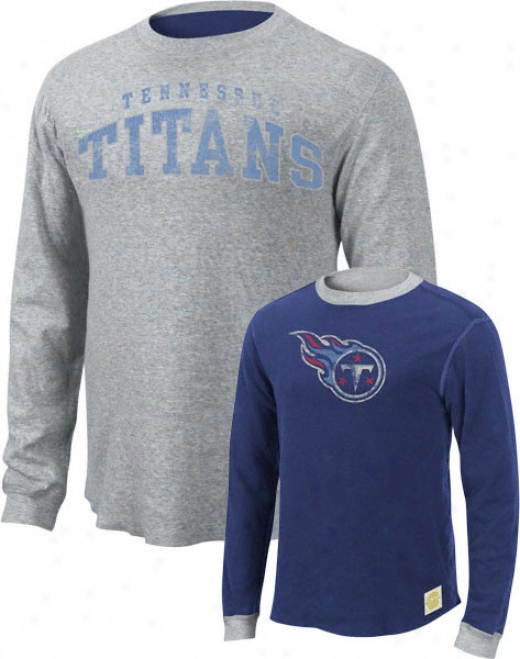 Tennessee Titans Retro Sport Long Sleeve Reversible Crew