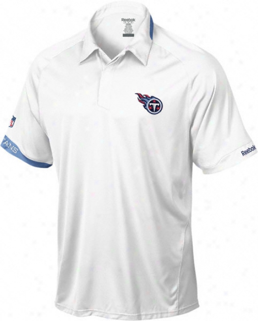 Tennessee Titans White 2009 Sideline Citcuit Performance Polo