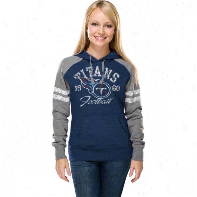 Tennessee Titans Wmoen's Gameday Heroes Ii Navy Hooded Sweatshirt