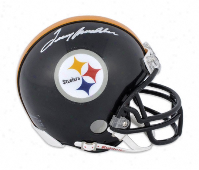 Terry Bradshaw Pittsburgh Steelers Autographeed Mini Helmet