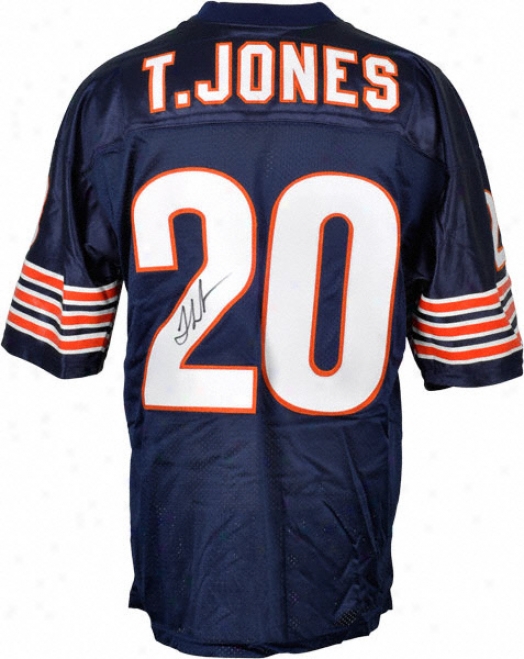 Thomas Jones Chicago Bears Autographed Custom Jersey