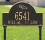 Denver Broncos Black And Gold Personalized Address Oval Lawn Plaque